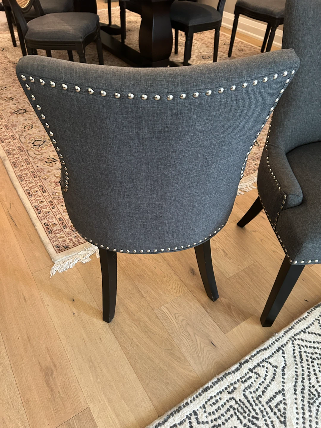 4 dining chairs dark gray - photo 2