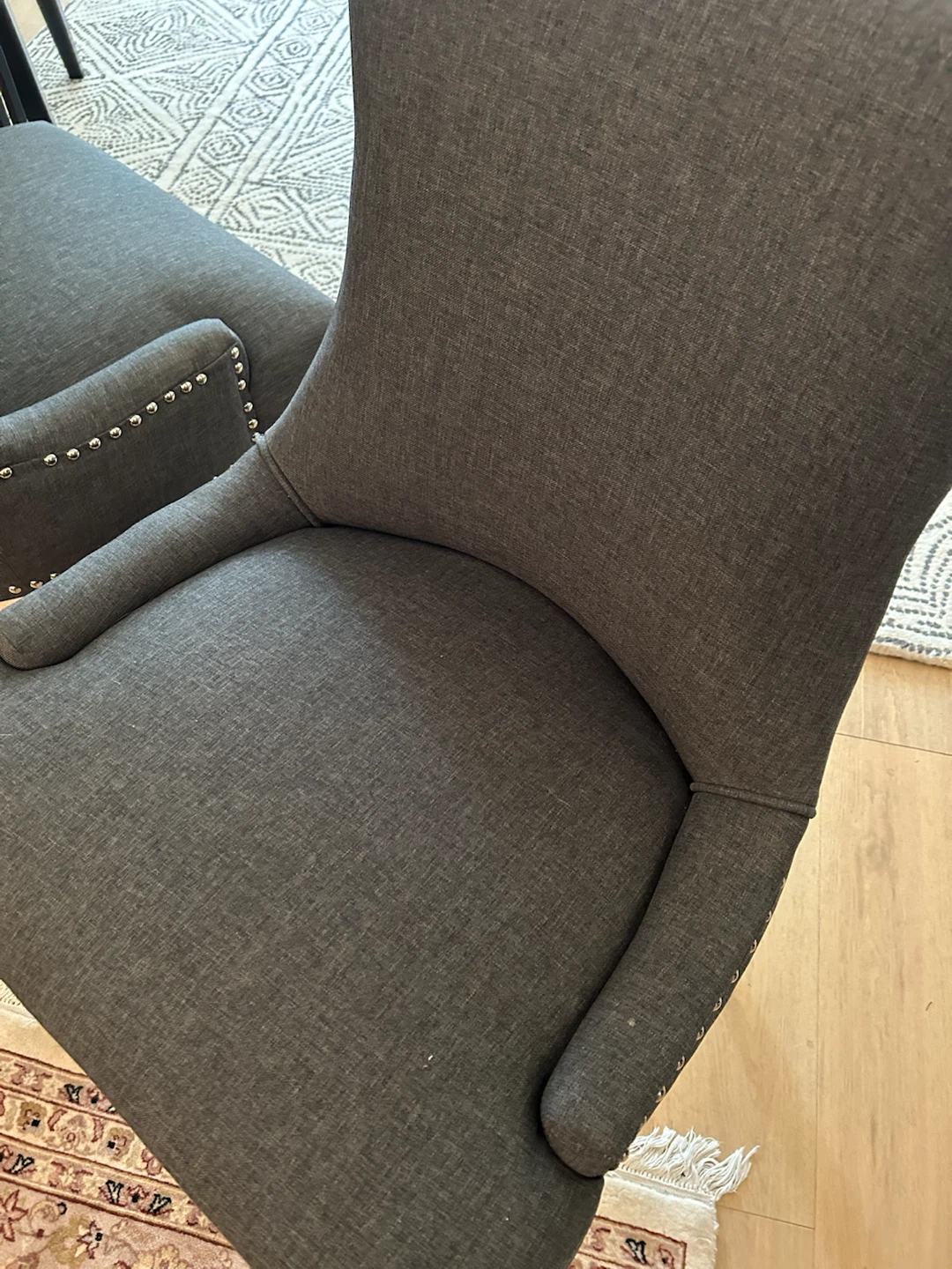4 dining chairs dark gray - photo 3