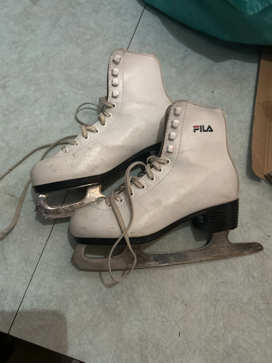 Fila White Ice Skates