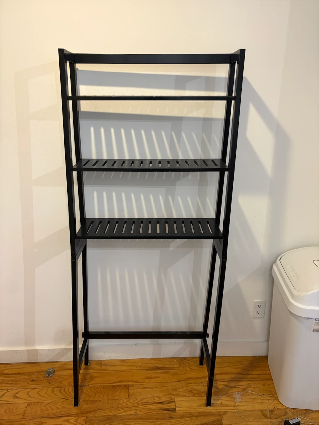 Black Metal Shelving Unit
