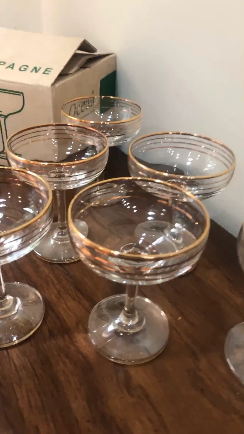 Classic Saucer Champagne Glasses Set of 6 - photo 2