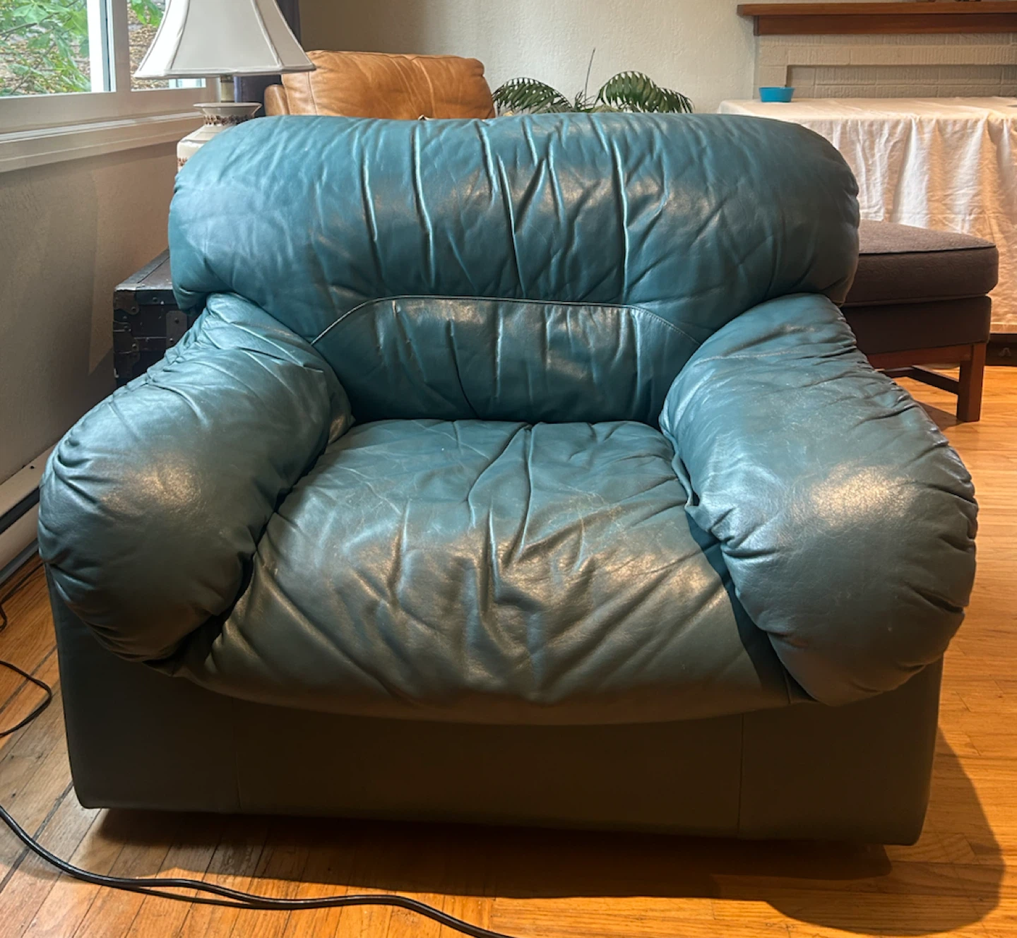 Green Leather Armchair