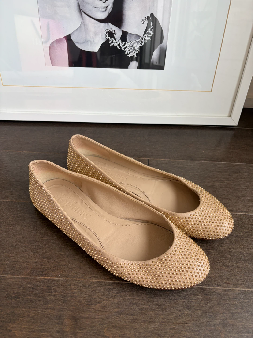 Alexander McQueen Studded Ballet Flats EU38