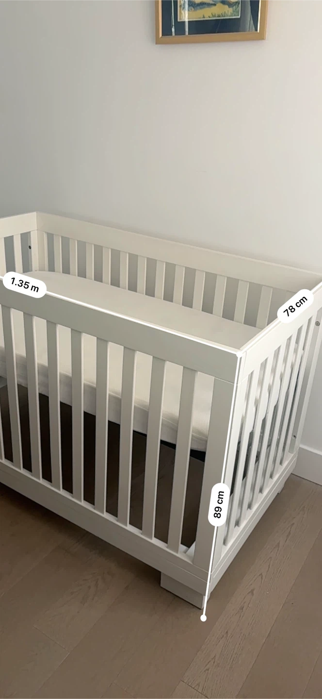 White Baby Crib - photo 5