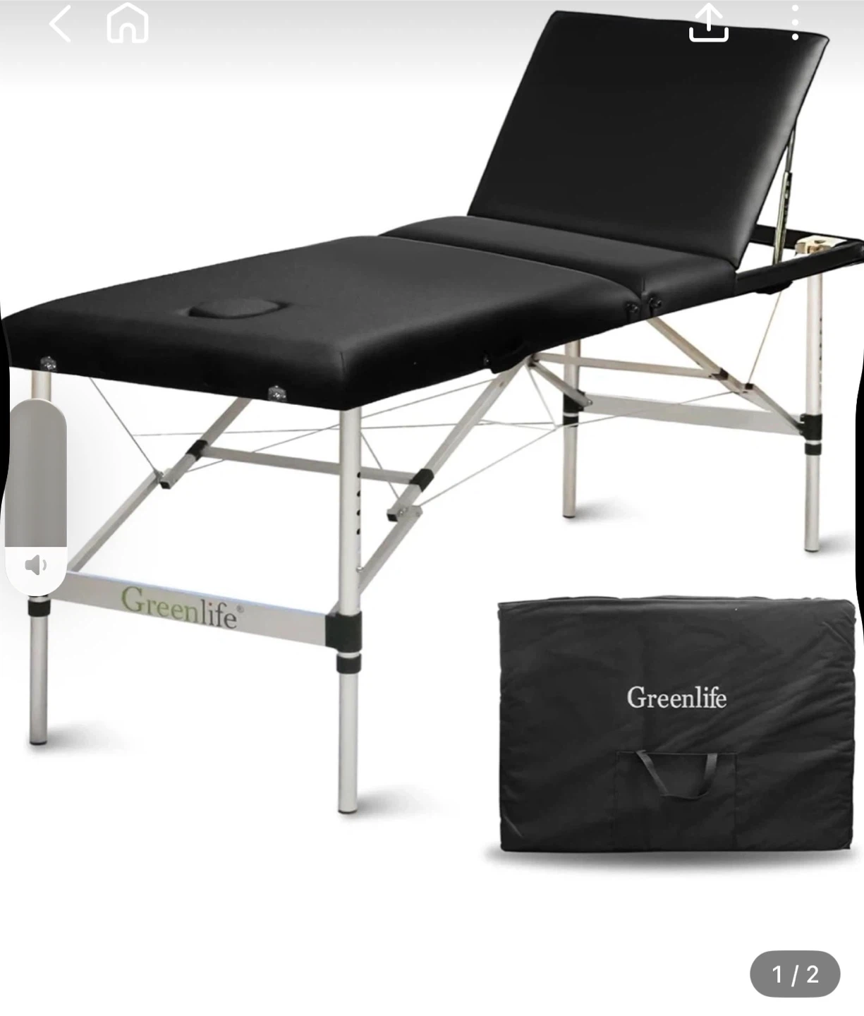 Greenlife Portable Massage Table 77in