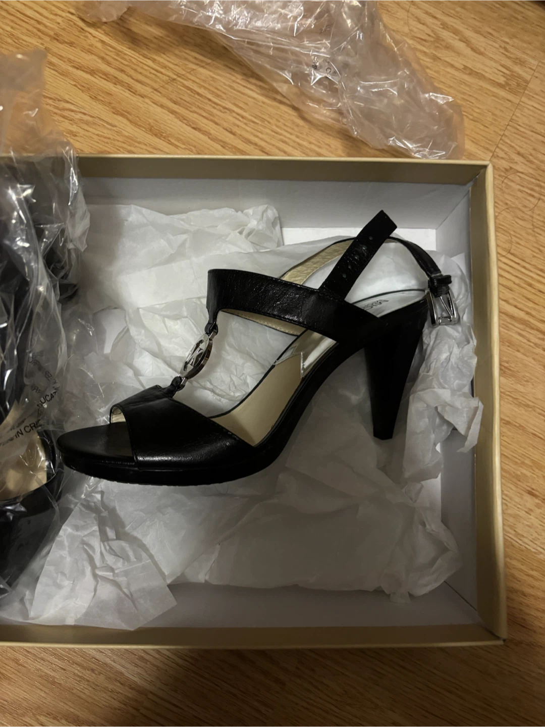 Michael Kors Black Heeled Sandals - Size 8M