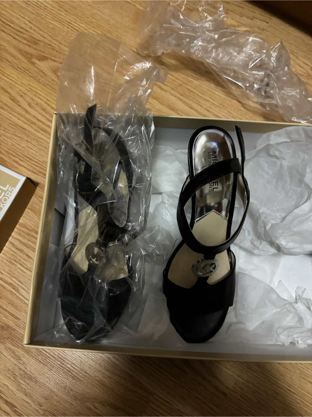Michael Kors Black Heeled Sandals - Size 8M - photo 3