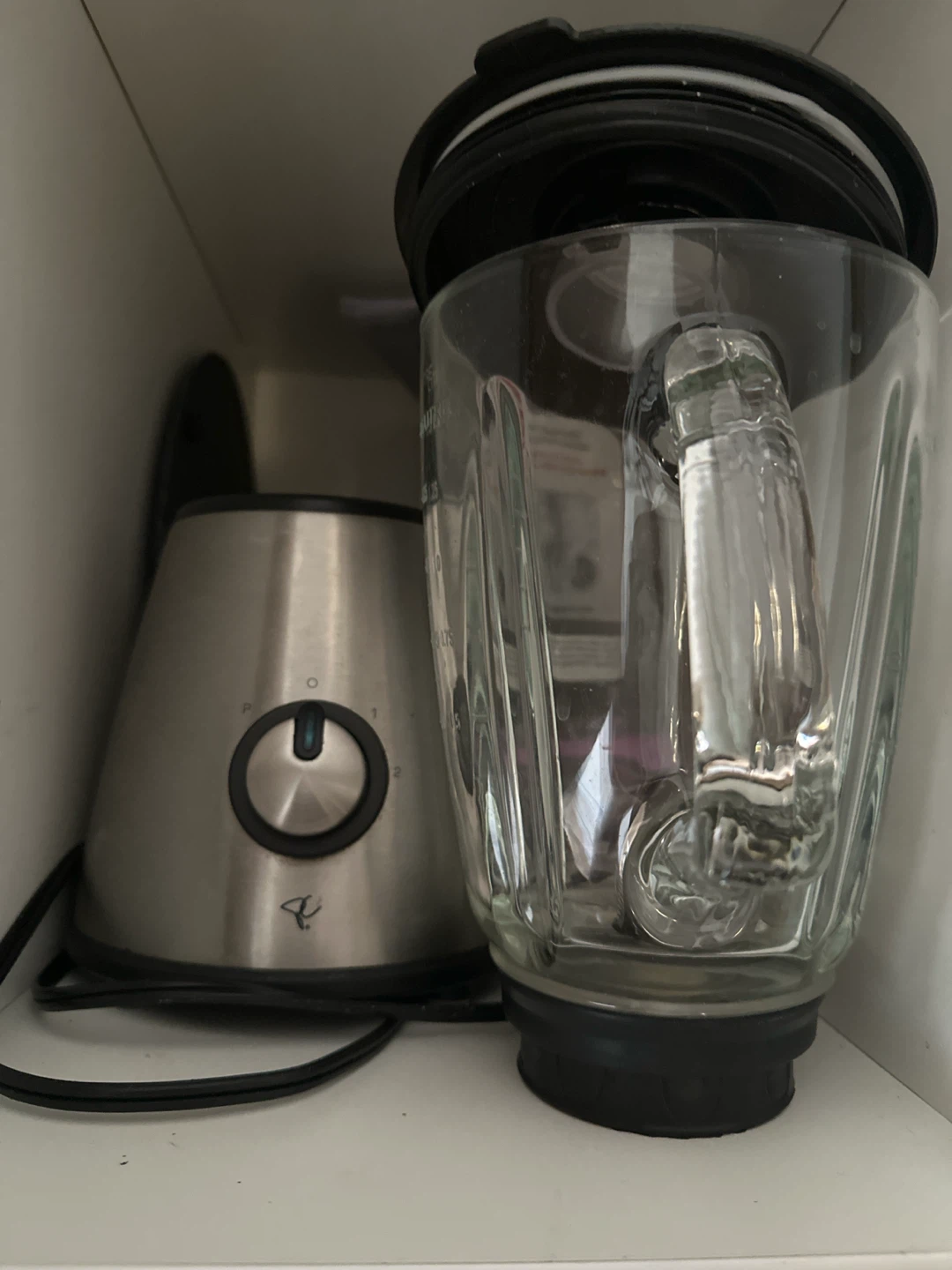 Silver Blender with Glass Jar