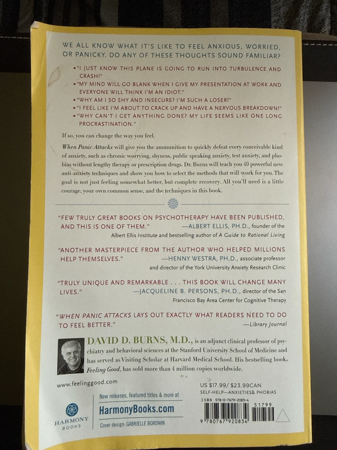 When Panic Attacks by David D. Burns, M.D. - photo 2