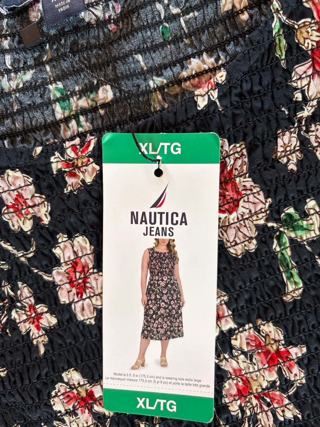 Nautica Jeans Floral Smocked Dress XL/TG - photo 2