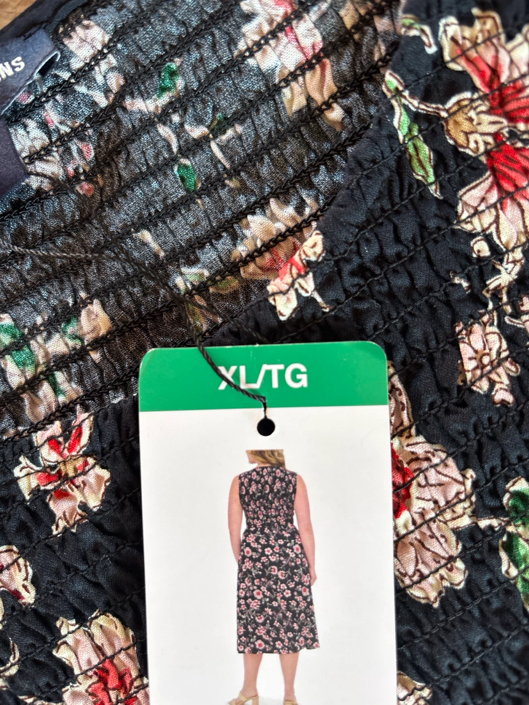 Nautica Jeans Floral Smocked Dress XL/TG - photo 3