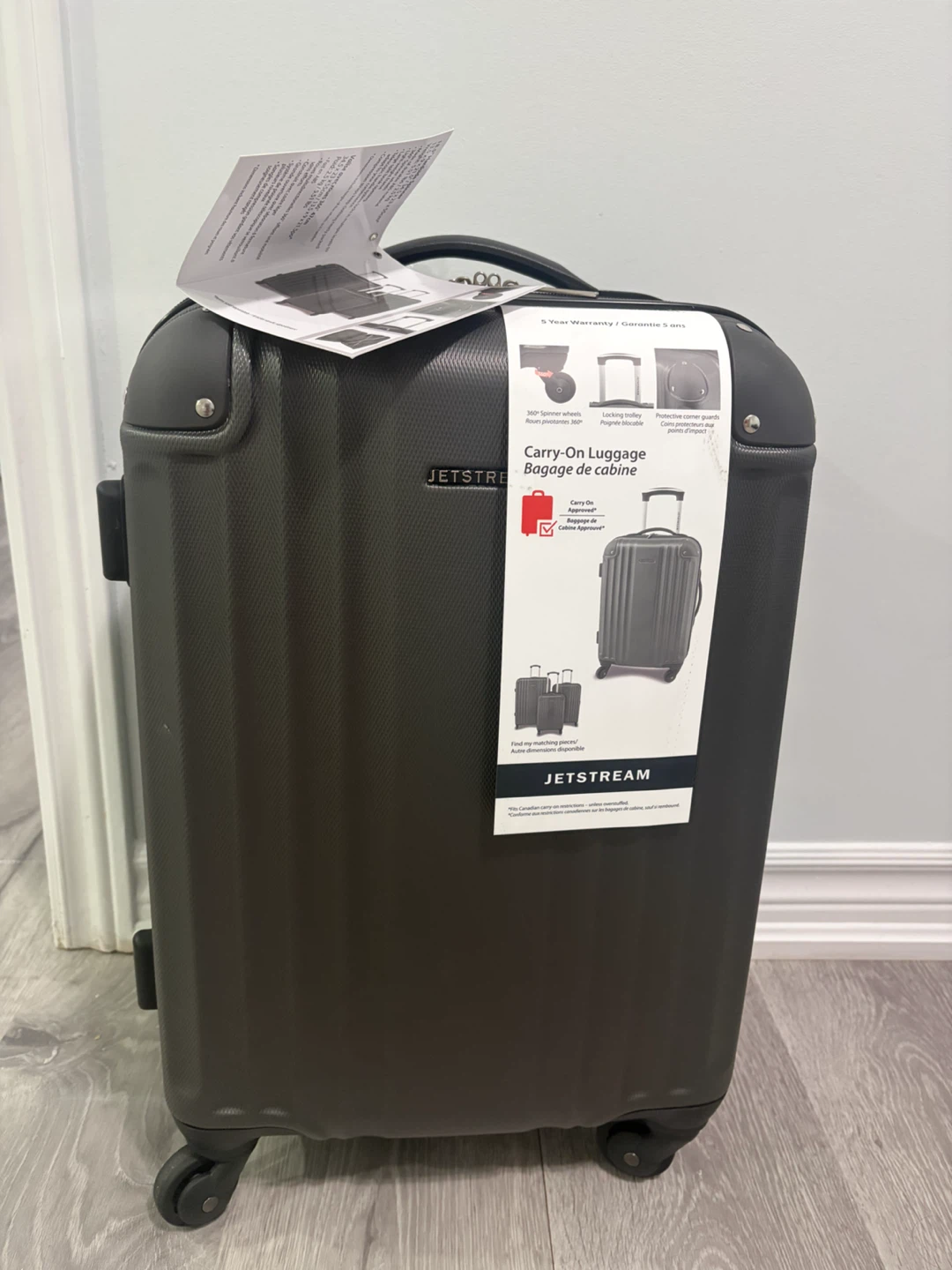 Jetstream Hardside Carry-On Luggage - Grey