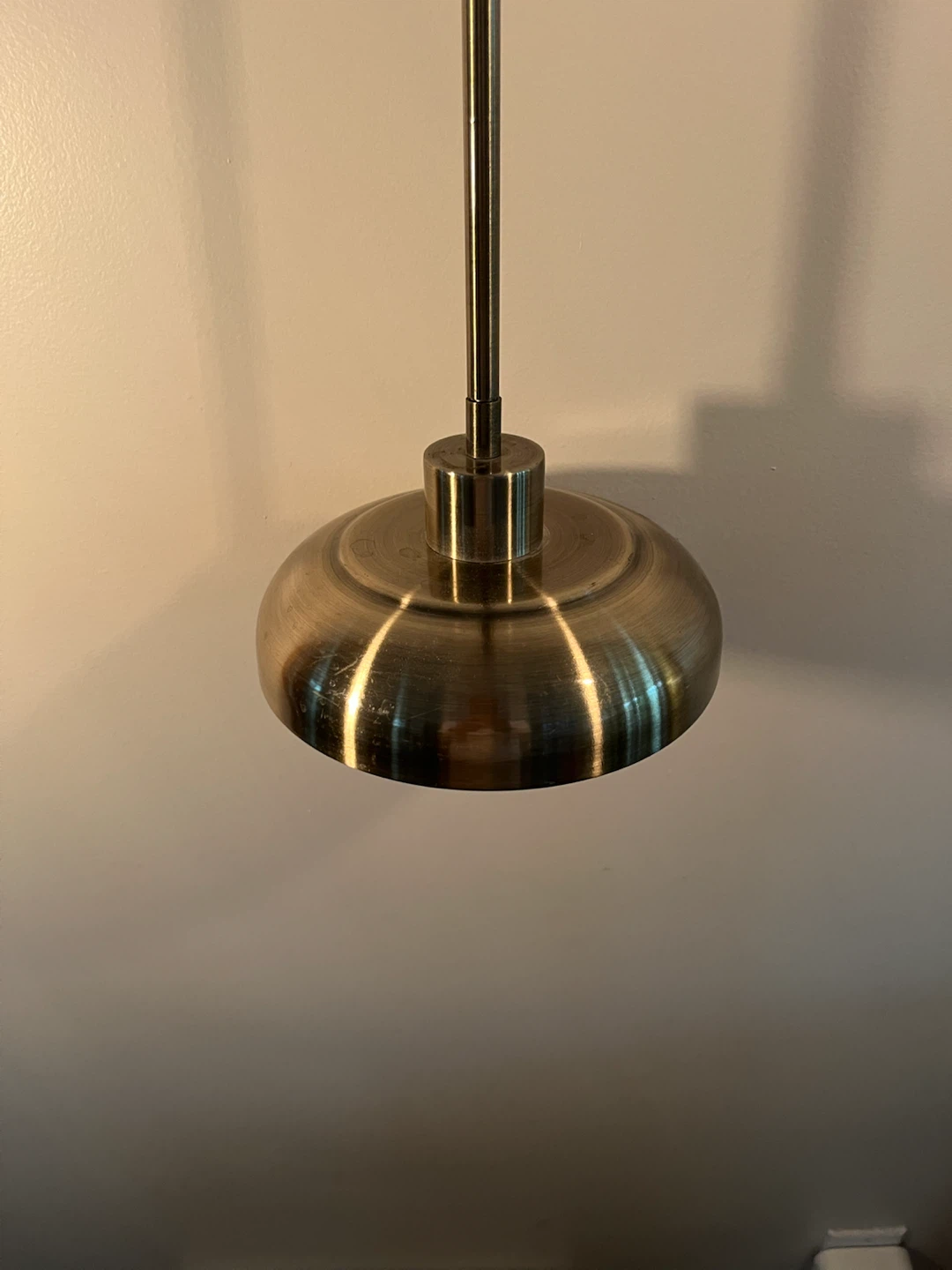 Antique Brass Pendant Light Fixture - photo 3