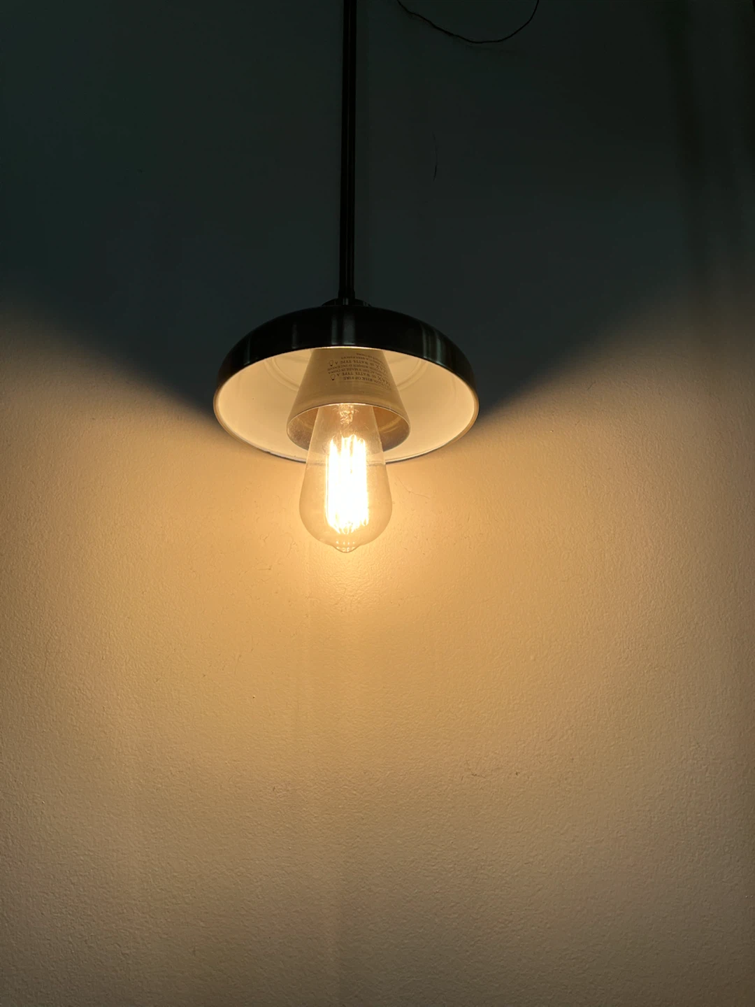 Antique Brass Pendant Light Fixture - photo 4