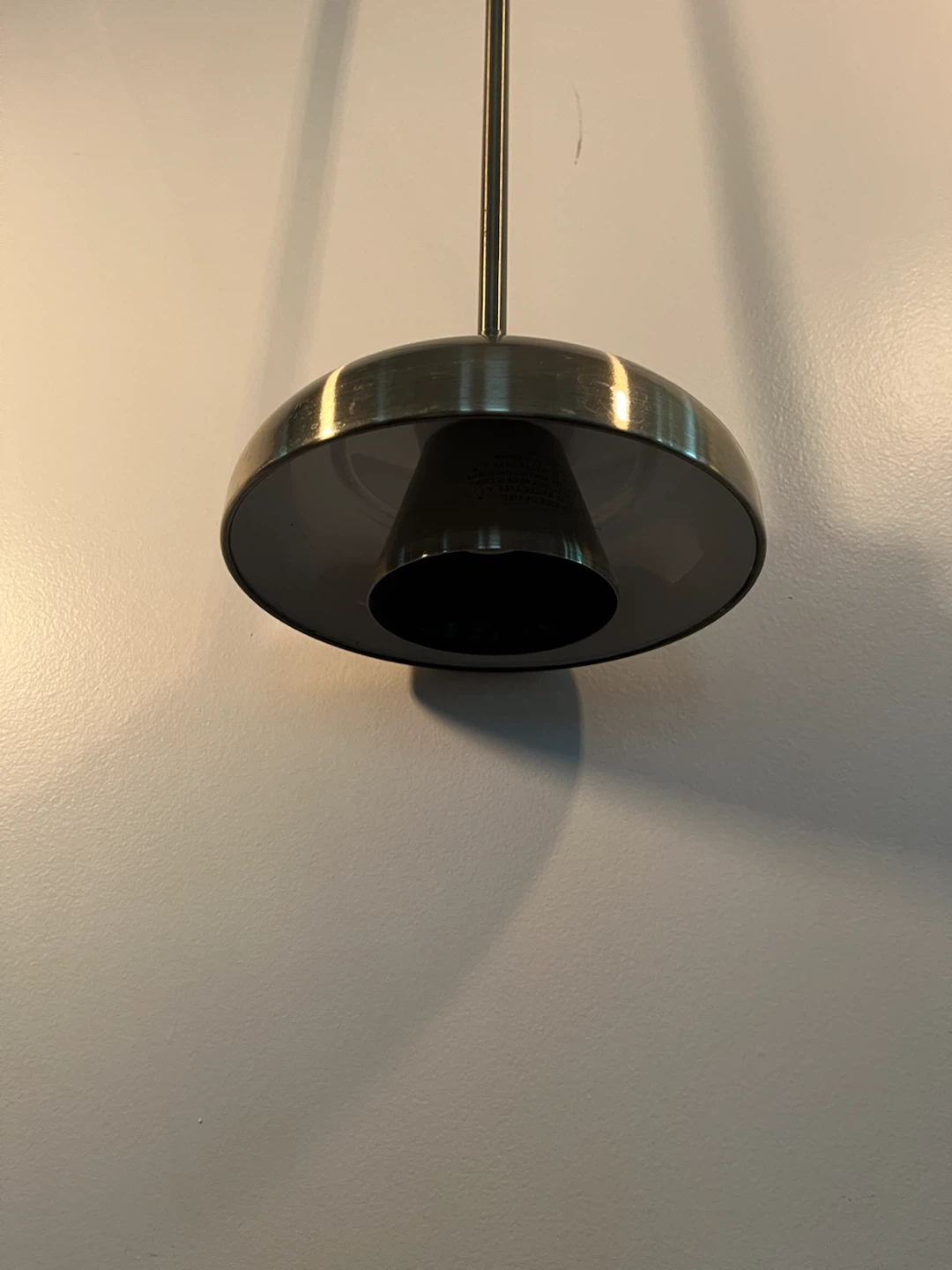 Antique Brass Pendant Light Fixture - photo 5