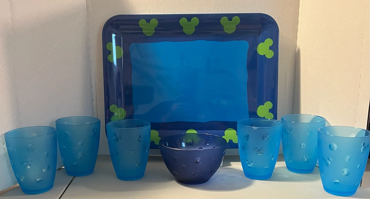 Disney Mickey Mouse Blue Dinnerware Set (8 Piece Set) - photo 2