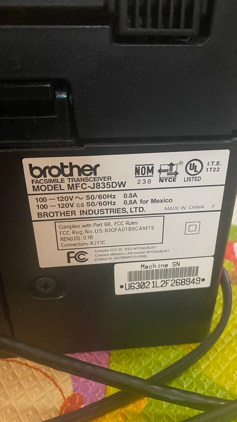 Brother MFC-J835DW Wireless All-in-One Printer - photo 4