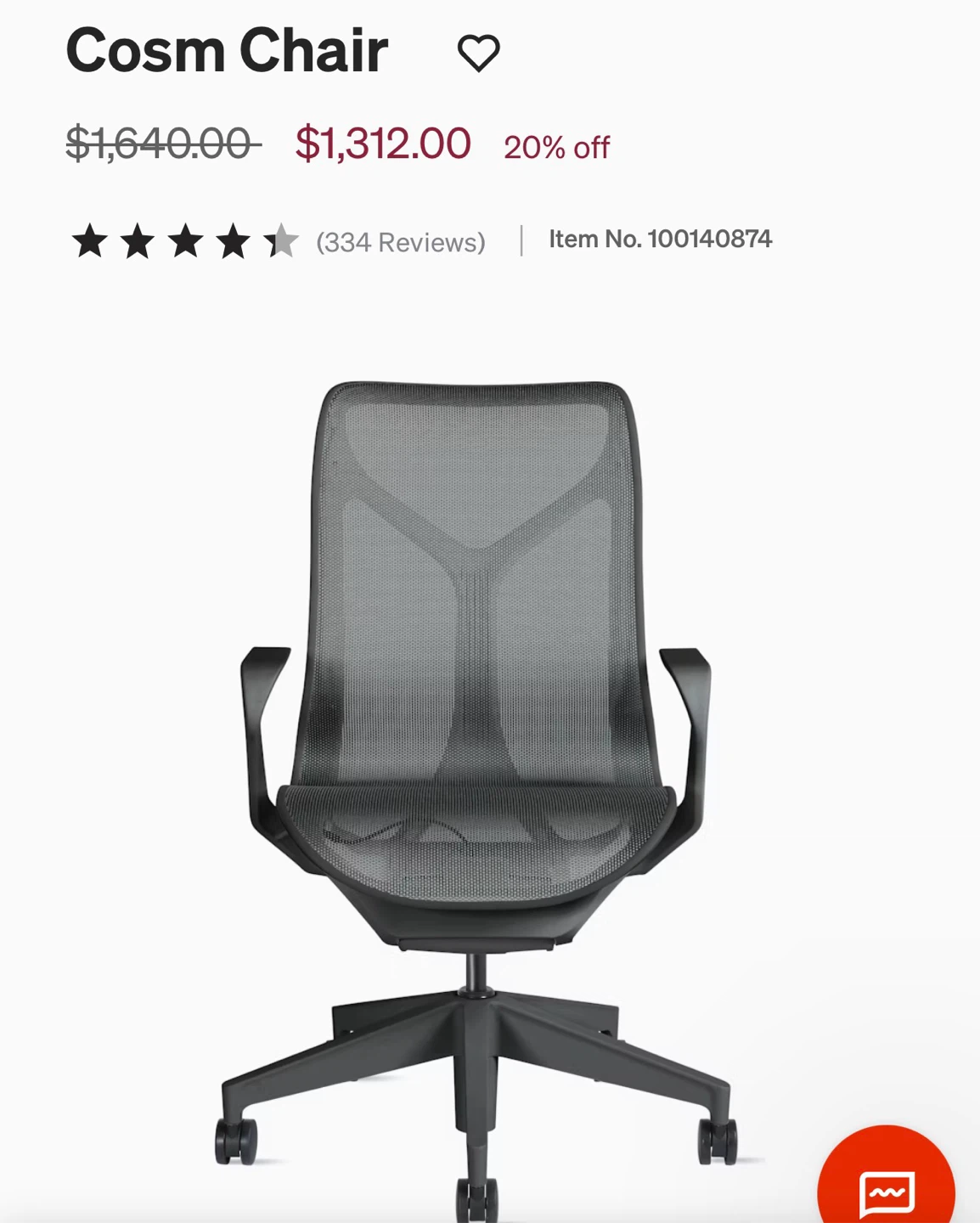 Herman miller cosm task chair - photo 5