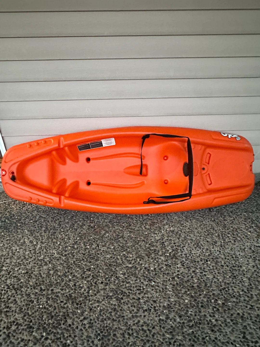 Orange Solo Kayak with Paddle - photo 3