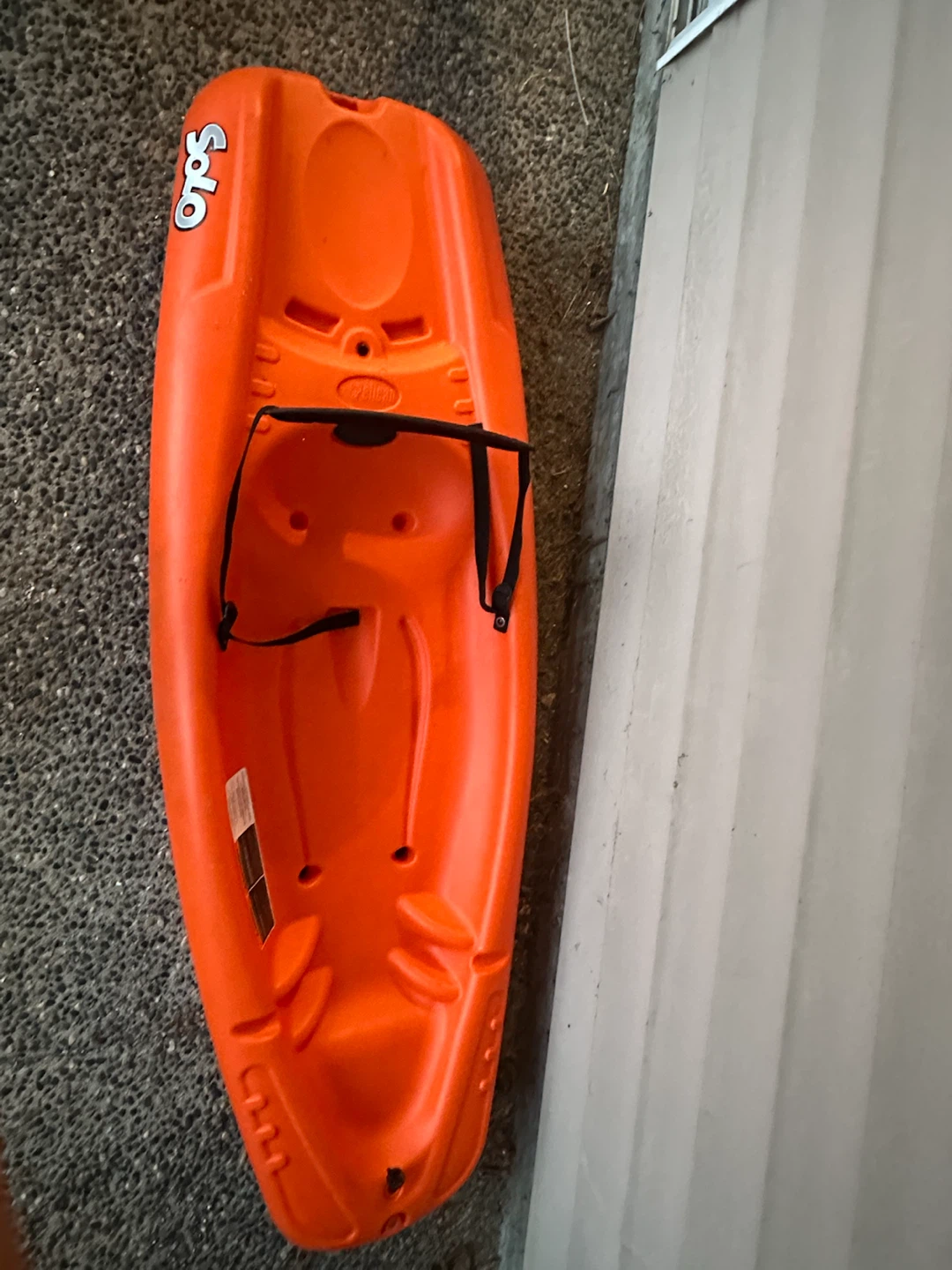 Orange Solo Kayak with Paddle - photo 4