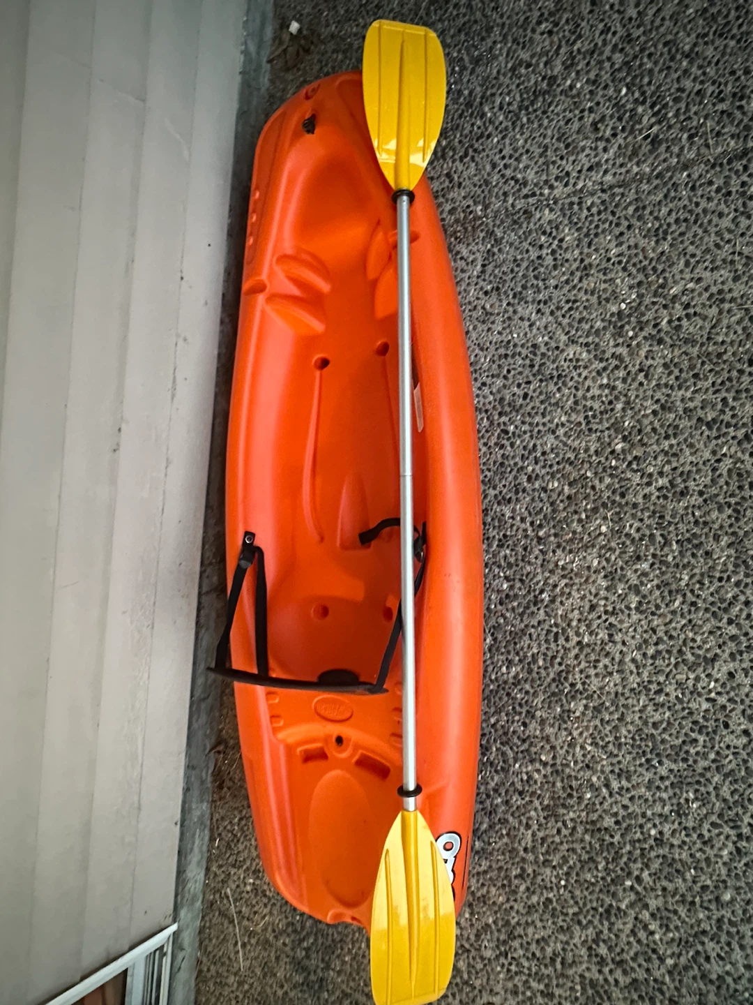 Orange Solo Kayak with Paddle - photo 5