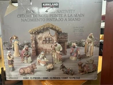 Kirkland Hand-Painted Nativity Set - 13 Pieces