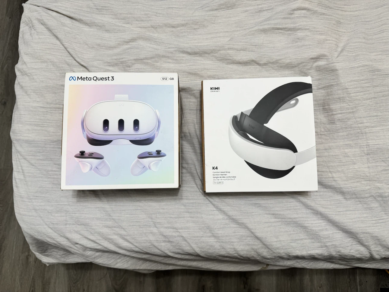 Meta Quest 3 (512GB) + Kiwi Head Strap + Silicone Face Cover