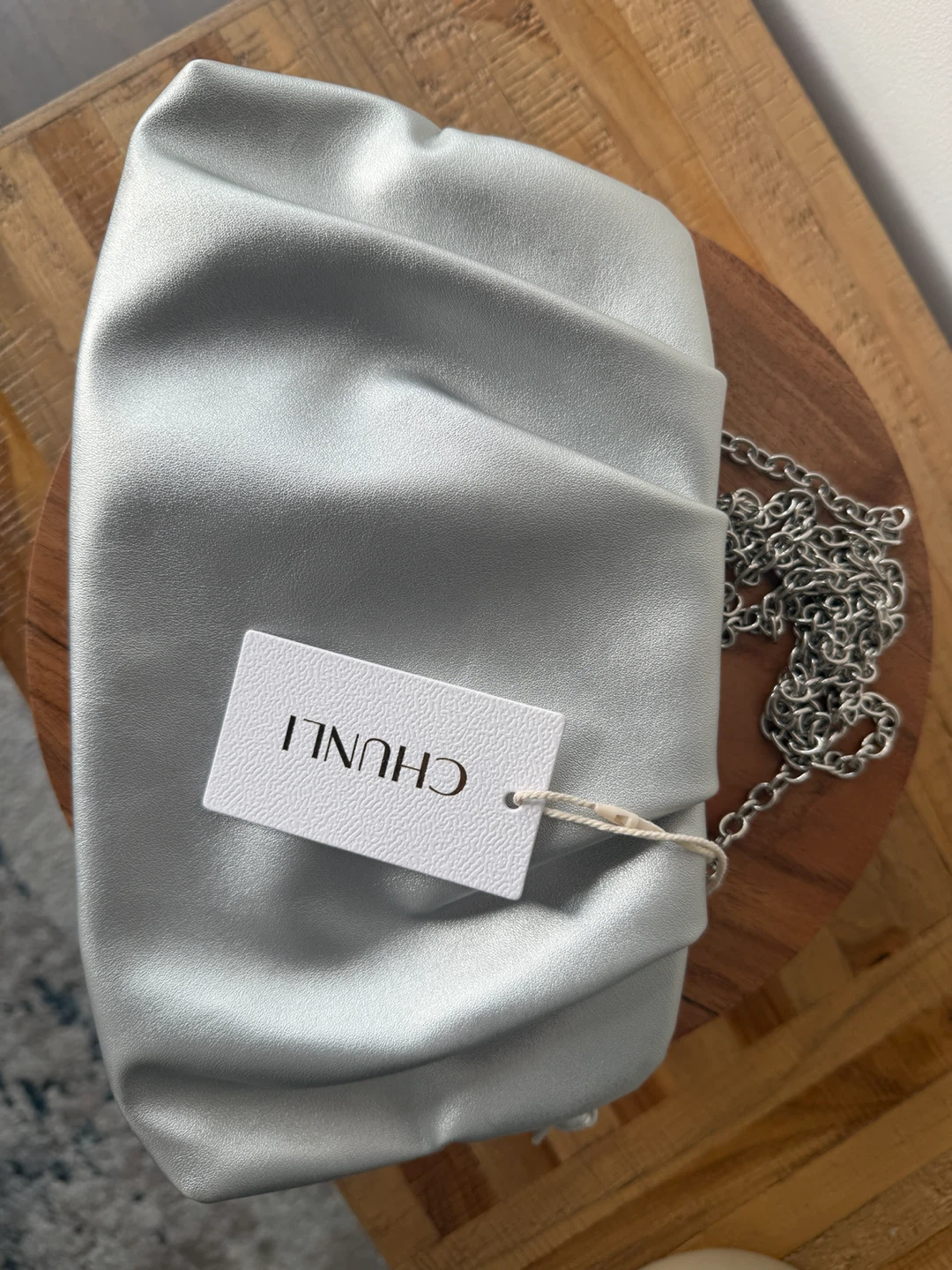 Silver Clutch Purse with Chain - photo 2