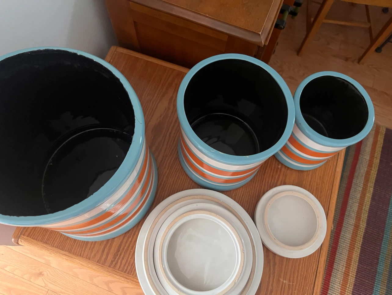 Ceramic Storage Canister Set - Striped - photo 3