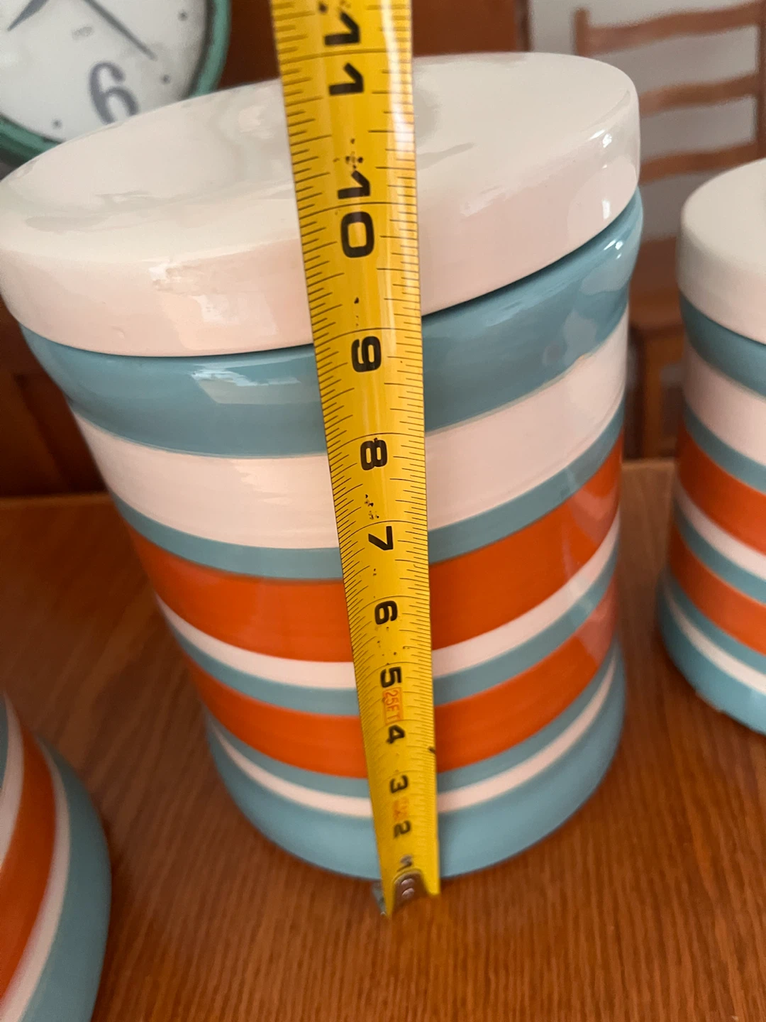Ceramic Storage Canister Set - Striped - photo 5