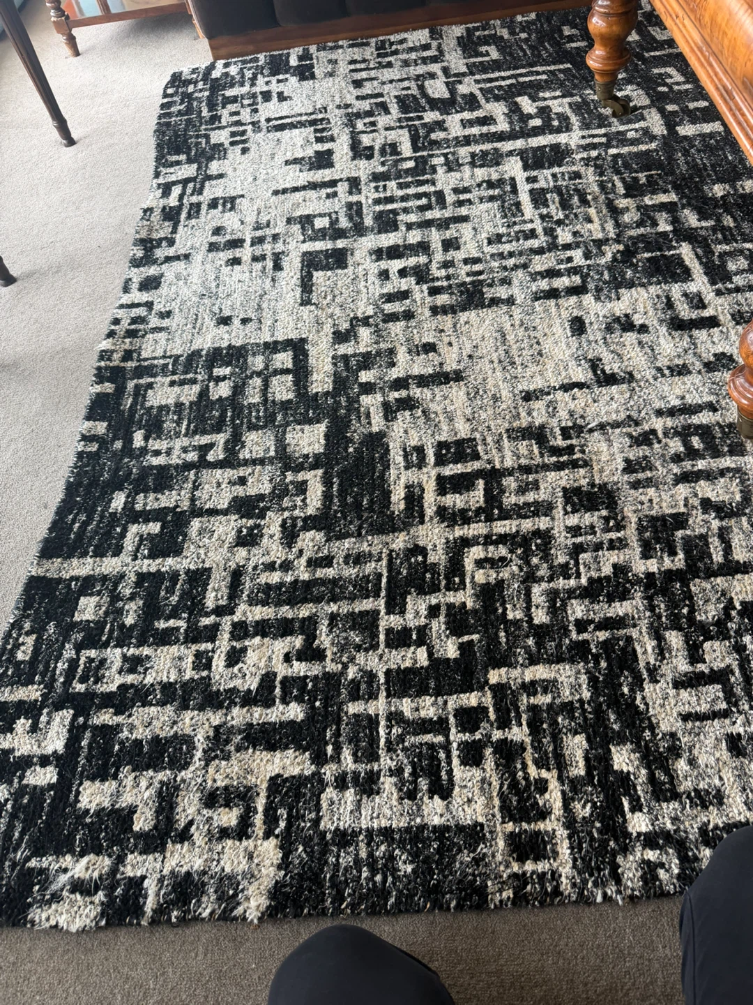 Crate & Barrel Geometric Rug