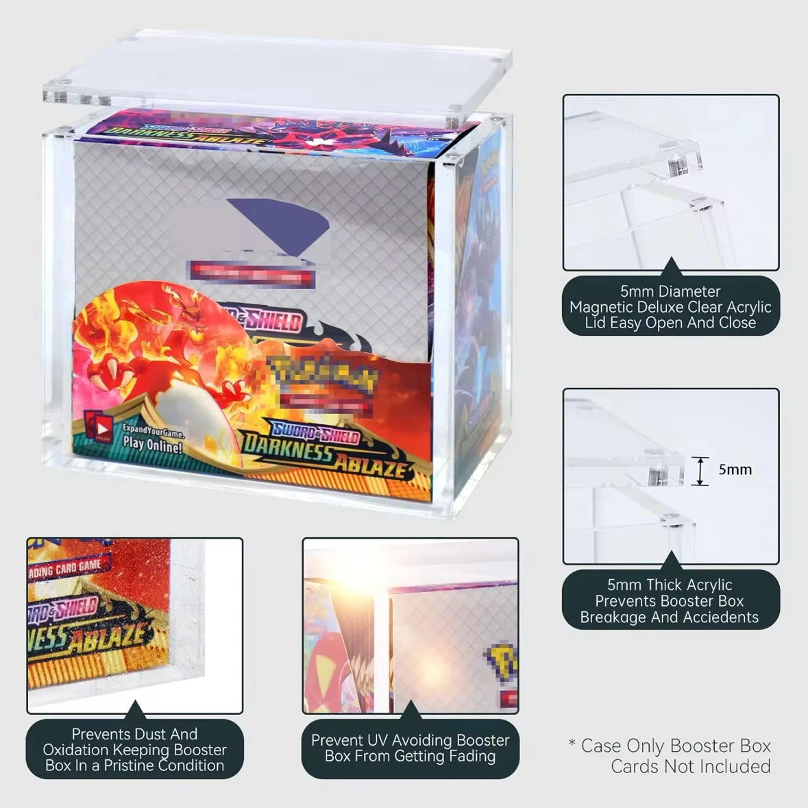 Premium Magnetic Booster Box Acrylic Display Case - photo 2