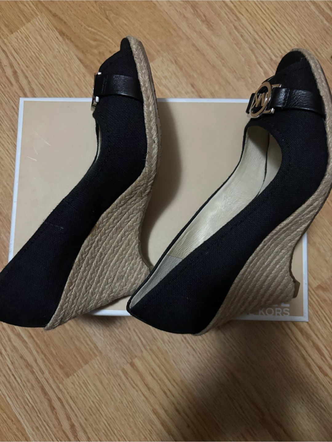 Michael Kors Black Open Toe Wedge - photo 2