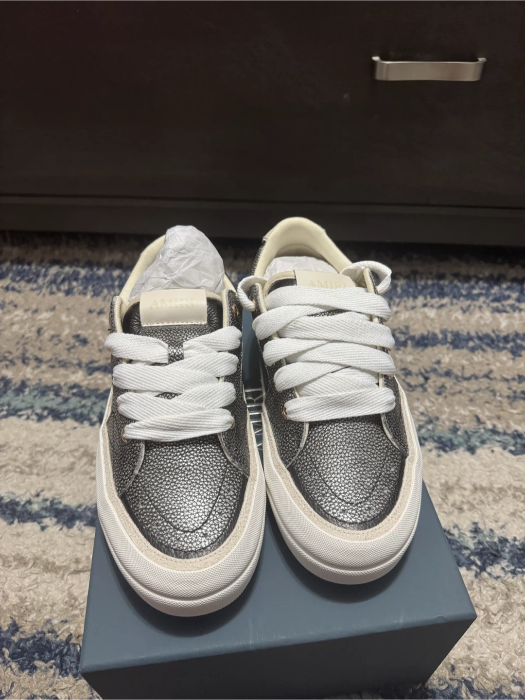AMIRI Leather Low Top Sneakers Size 9 US - photo 2