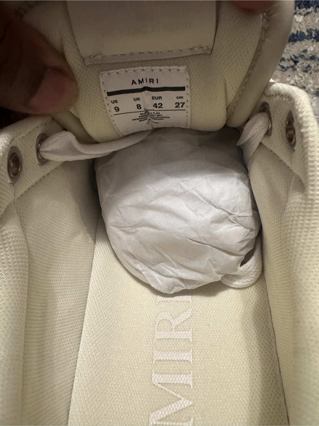 AMIRI Leather Low Top Sneakers Size 9 US - photo 5