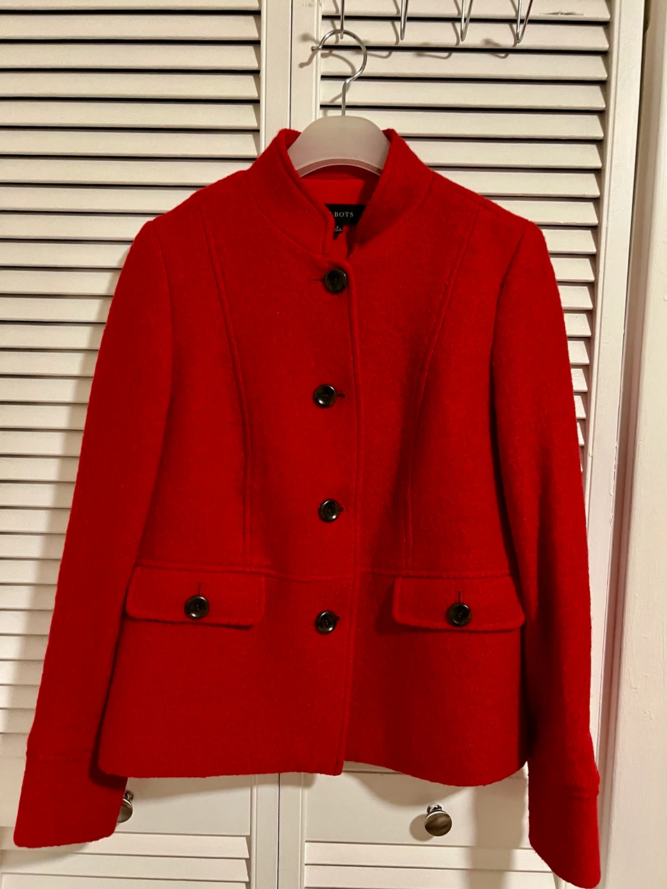 Talbots Red Wool Blend Jacket - Size 2