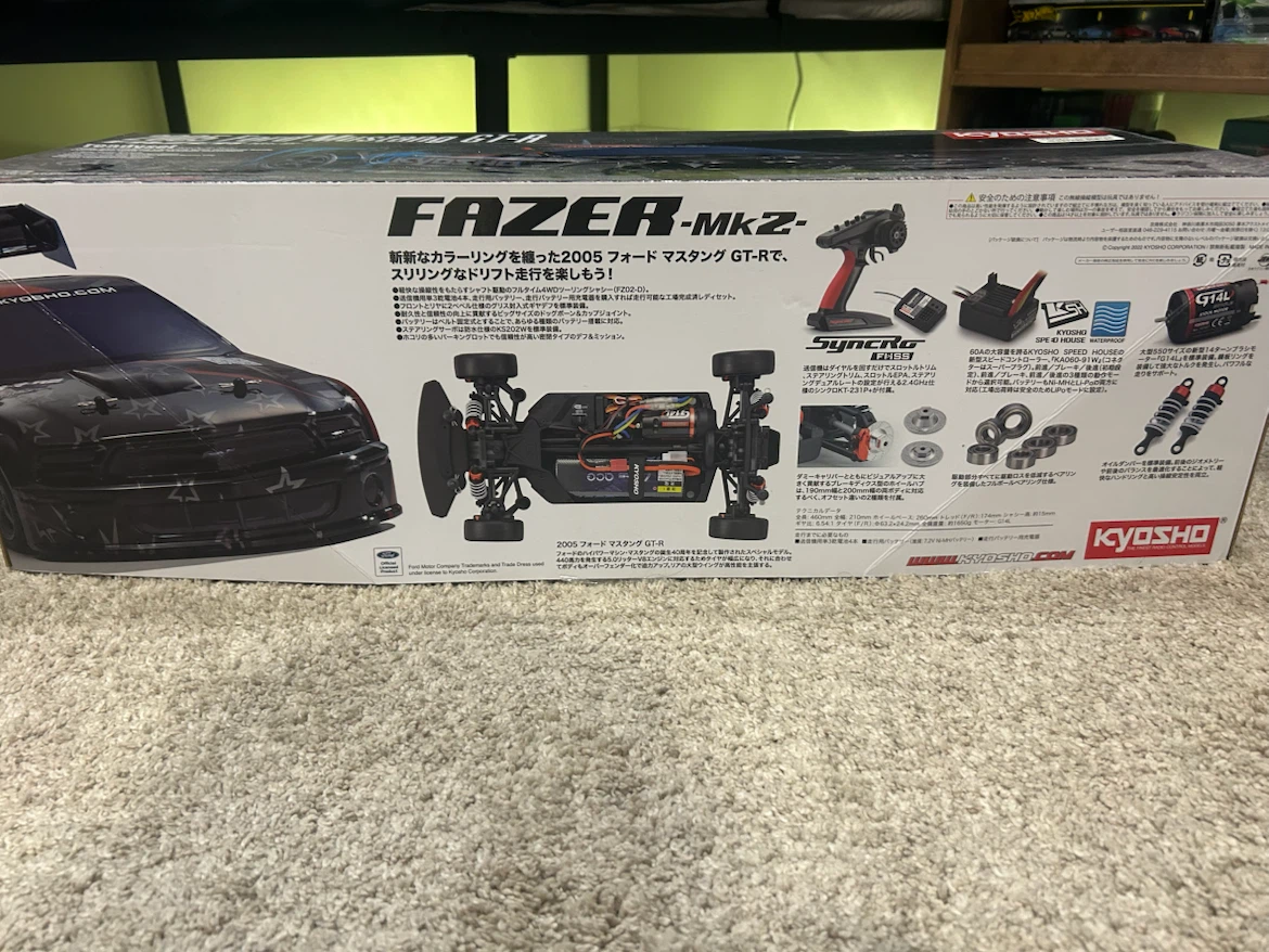 Kyosho FAZER Mk.2 2005 Ford Mustang GT-R RC Car