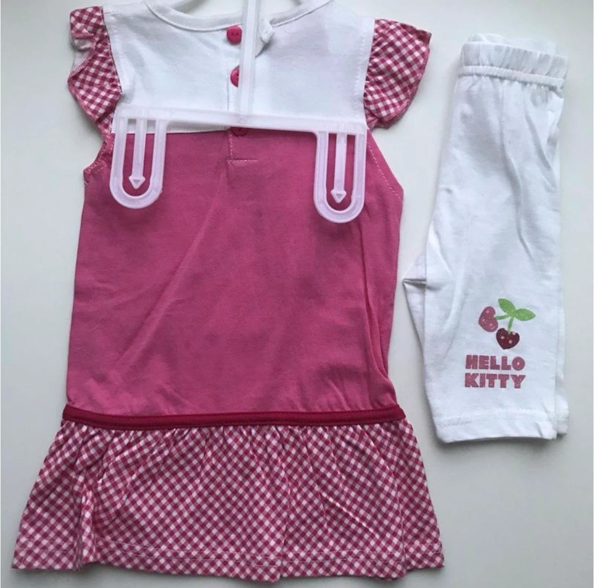 NEW Hello Kitty Girls Tunic & Shorts Set 100% Cotton - photo 3