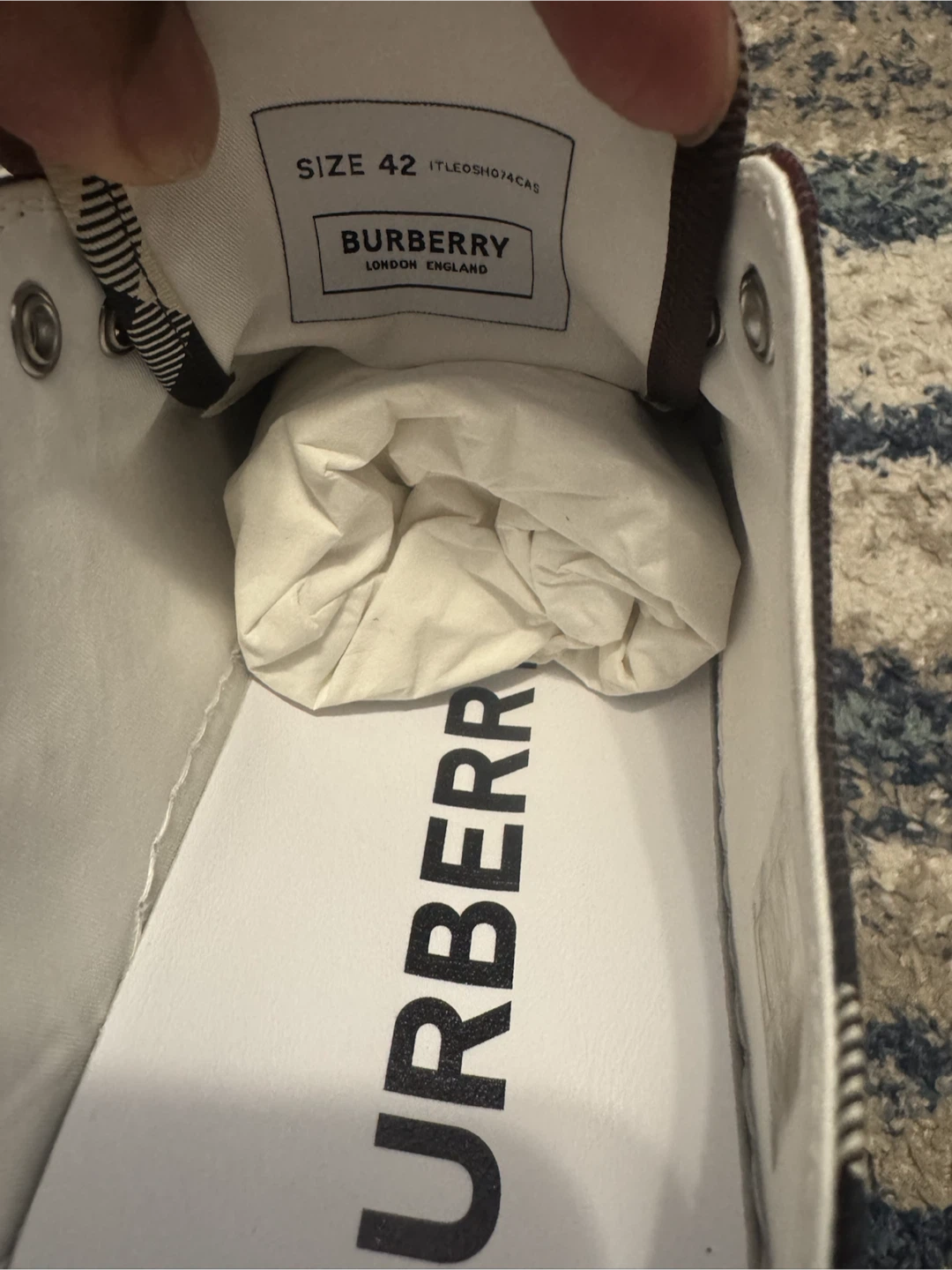 Burberry Check Sneakers - Size 42 - photo 4