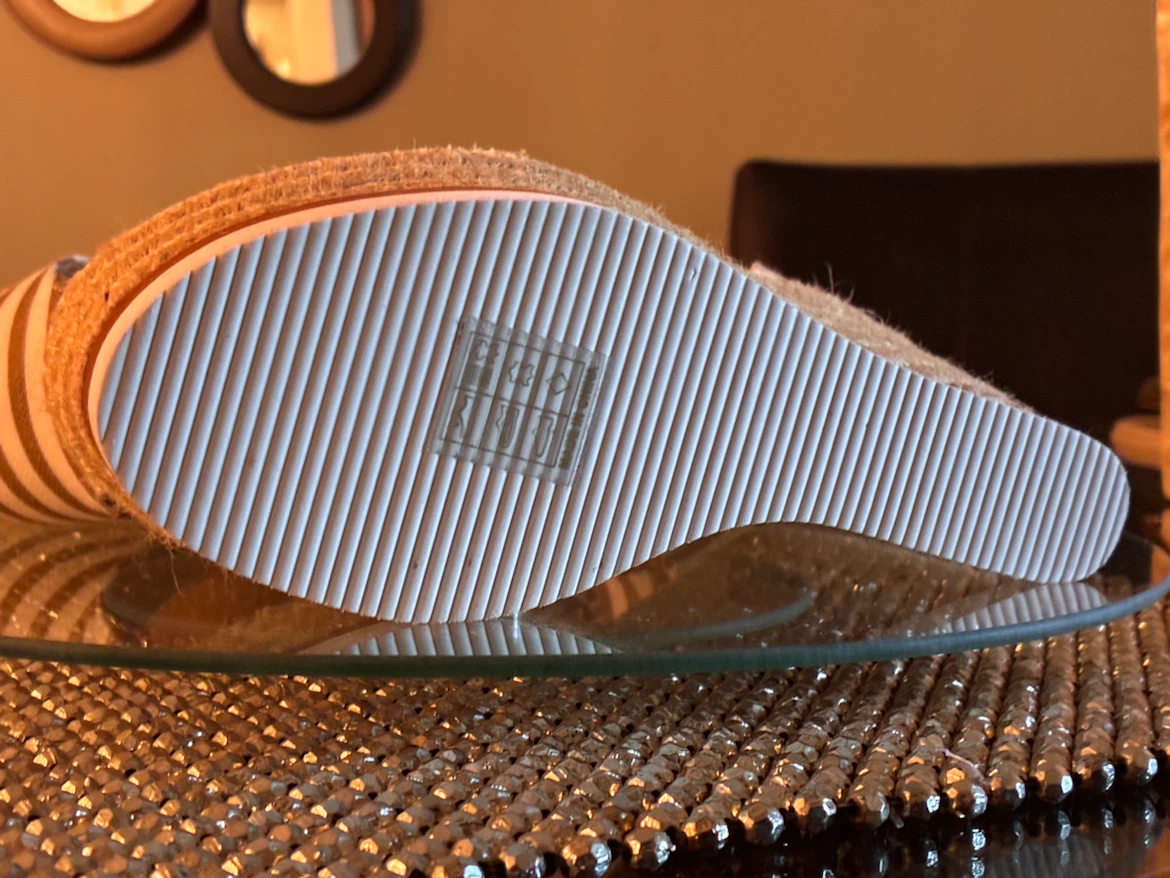 *PRICE DROP* Striped Espadrille Wedge Sandals Size 8 - photo 2