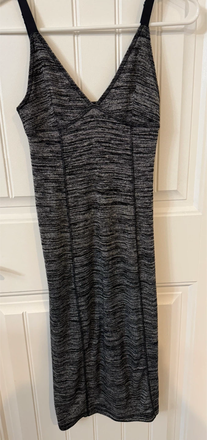 Wilfred Free Grey Marl Spaghetti Strap Dress Size S