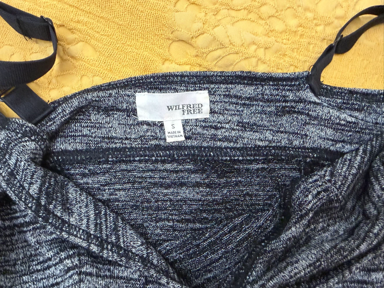 Wilfred Free Grey Marl Spaghetti Strap Dress Size S - photo 4