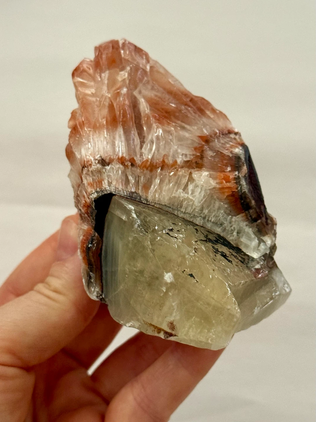 Raw Multicoloured Calcite Gemstone Crystal - photo 2