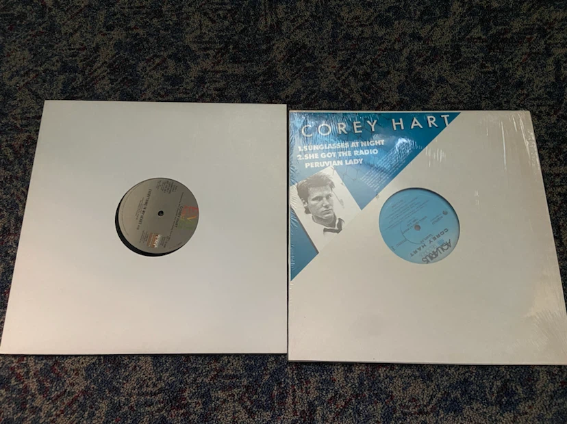$5 for 2 Corey Hart  Vinyl Singles records