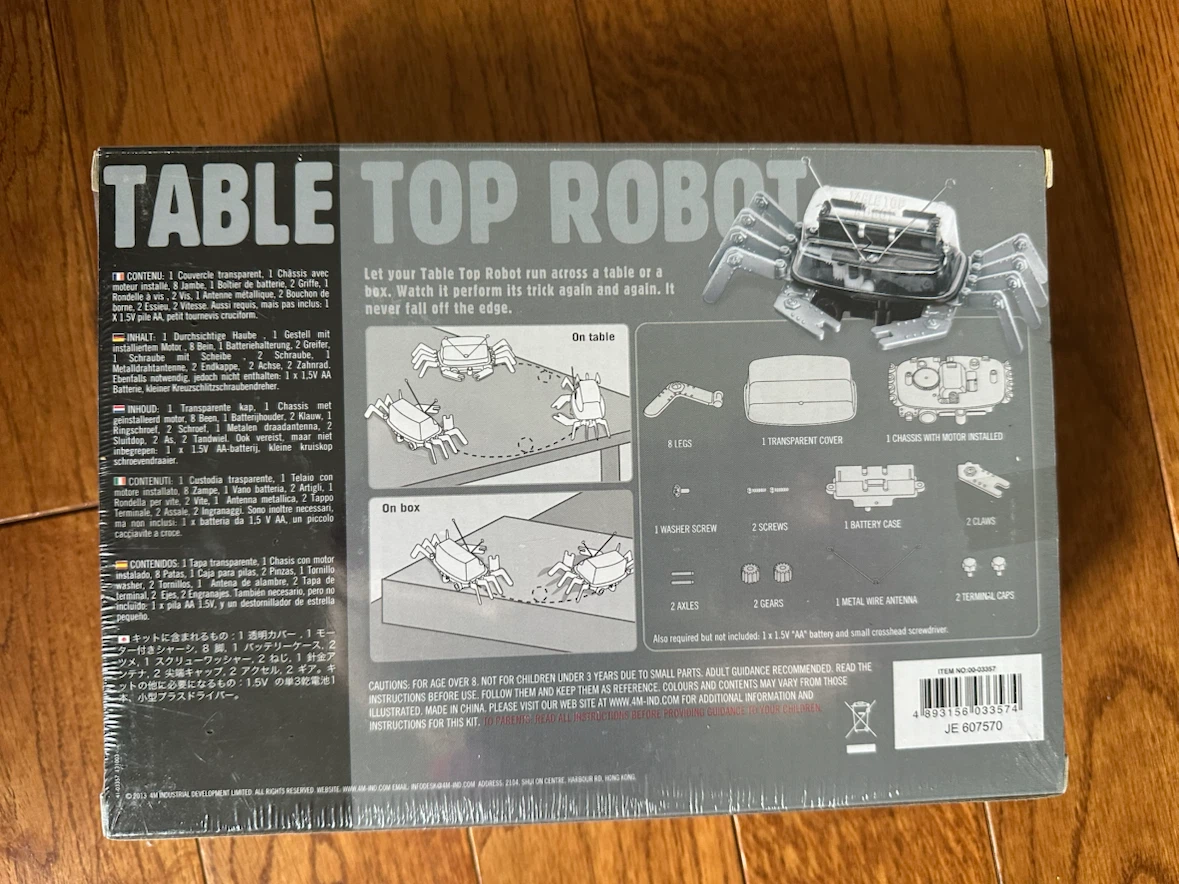 Unopened Table Top Robot Kit