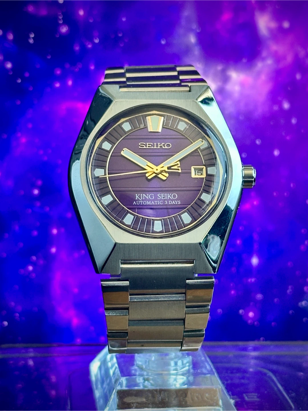 Seiko King Automatic Watch - Purple Dial (Custom Build)