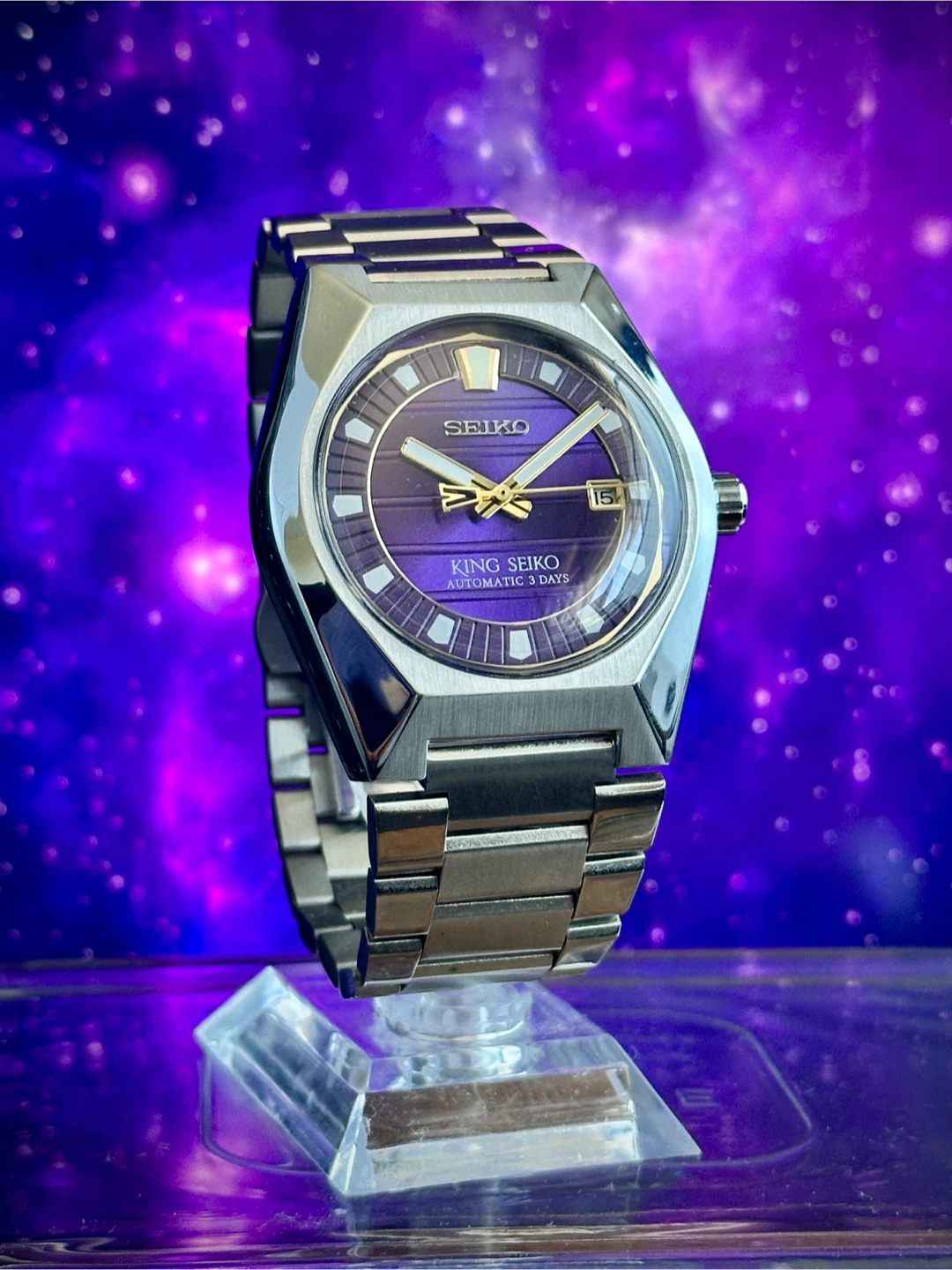 Seiko King Automatic Watch - Purple Dial (Custom Build) - photo 2