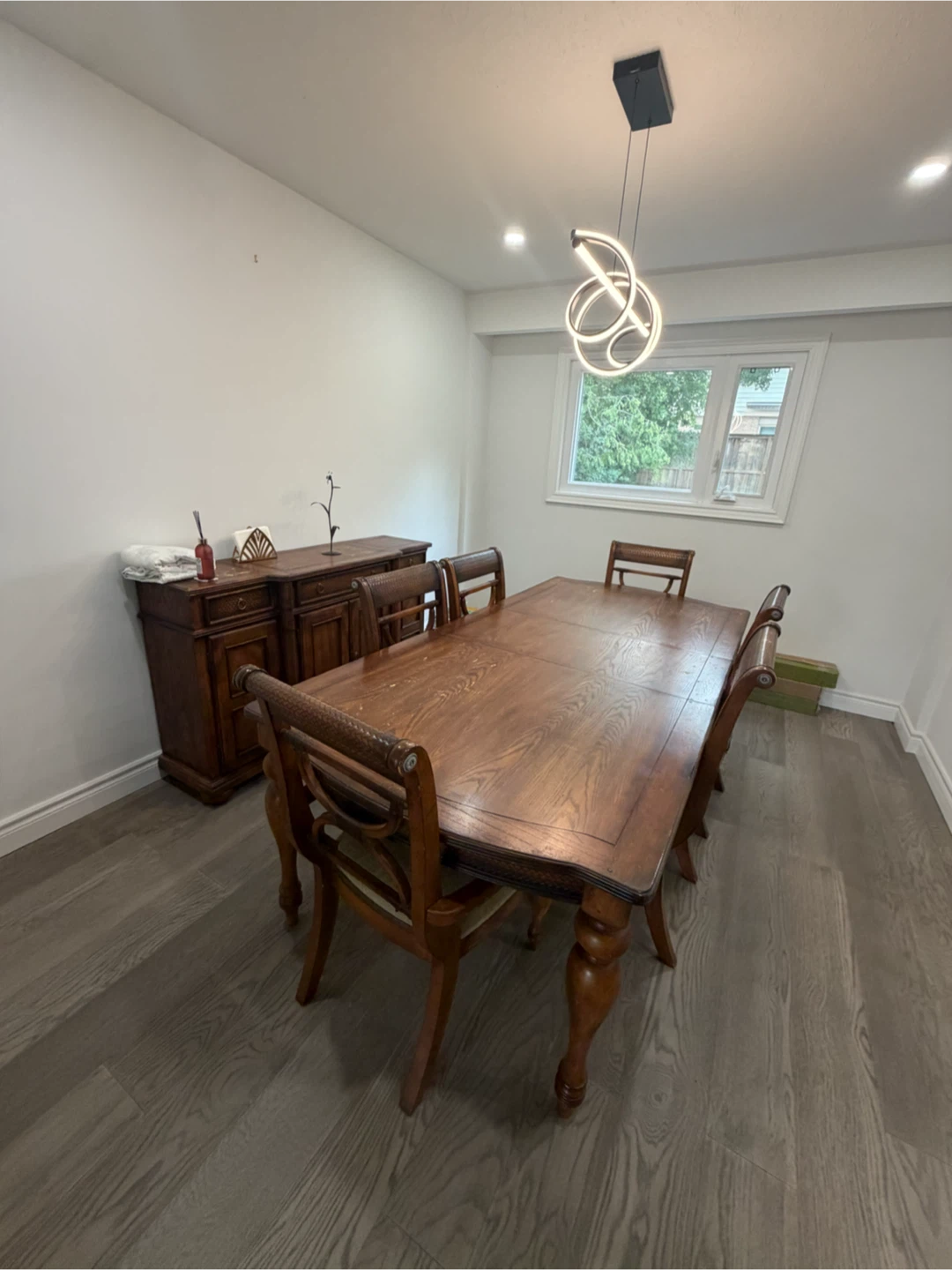 Wooden Dining Table and Chairs Set