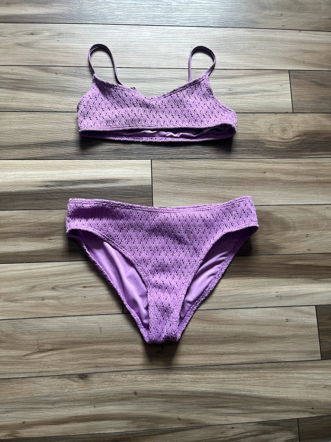 💜 Purple Textured Bikini Set  NEW💜