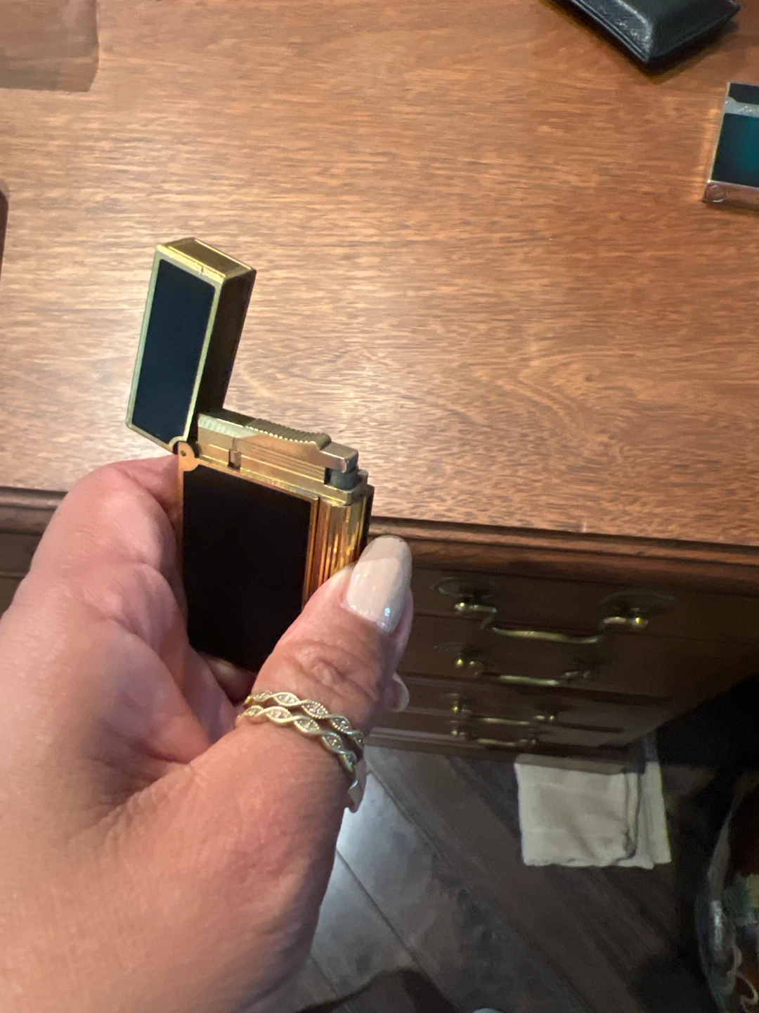 S.T. Dupont Blue Pocket Lighter - photo 4